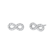 Mabina Orecchini a lobo forma infinito con zirconi 563105